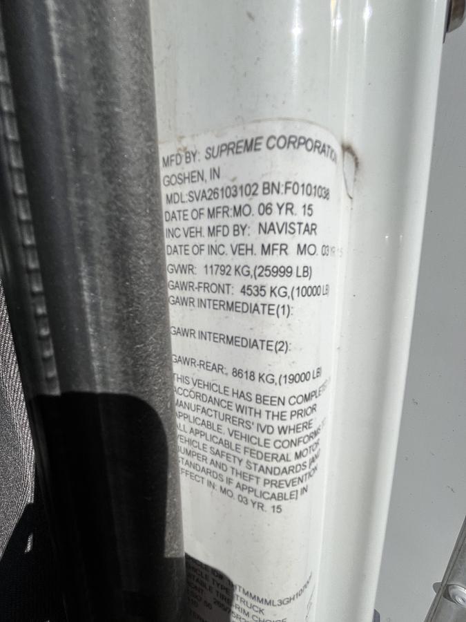 Used 2016 International 4300 Box Truck