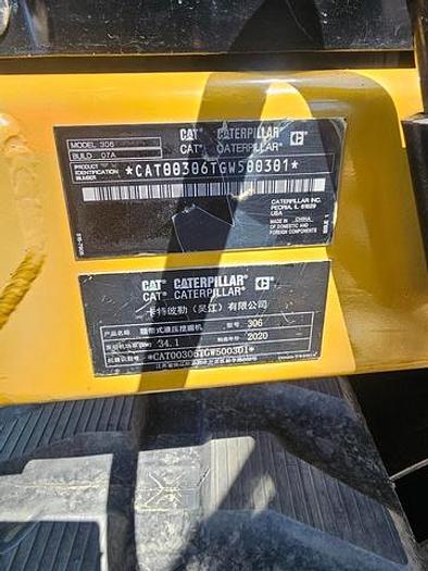 Used 2020 Caterpillar 306