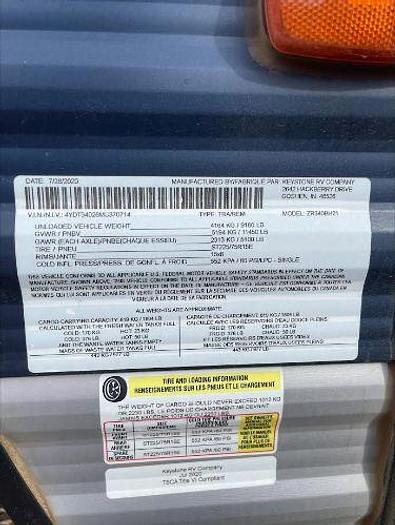 Used 2011 Keystone Raptor 400RBG