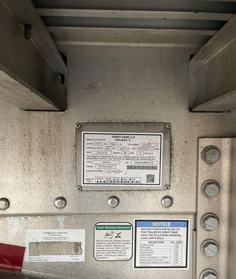 Used 2023 PETERBILT 389 & 2024 GREAT DANE ROLL TARP TRAILER