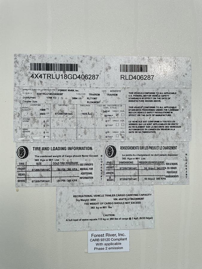 Used 2015 Forest River Rockwood Mini Lite 1907 Travel Trailer