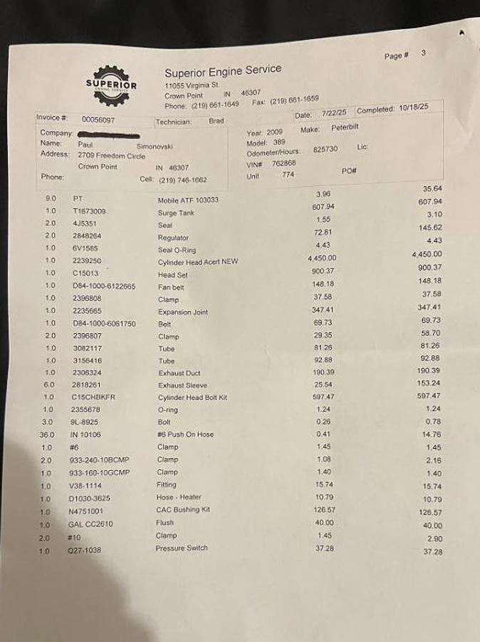 Used 2009 Peterbilt 389