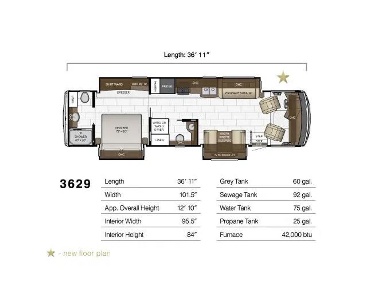 Used 2023 Newmar Bay Star 3629 Class A Motorhome