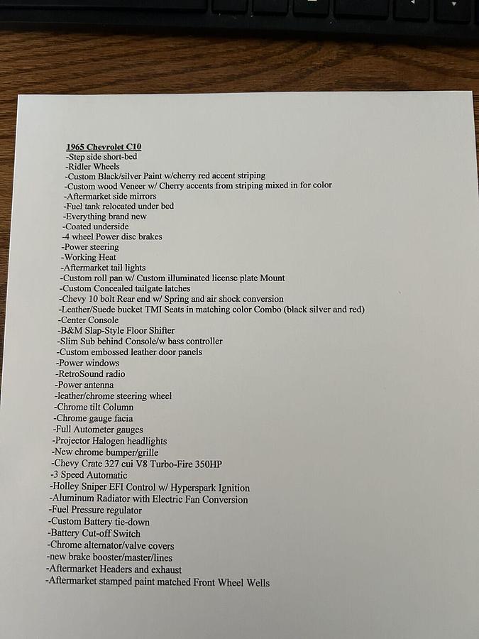 Used 1965 Chevrolet 1/2 ton