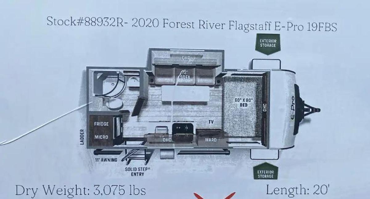 Used 2020 Flagstaff E-Pro 19FBS
