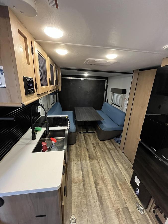 Used 2024 Forest River Cherokee Grey Wolf Black Label 22RRBL Travel Trailer Toy Hauler