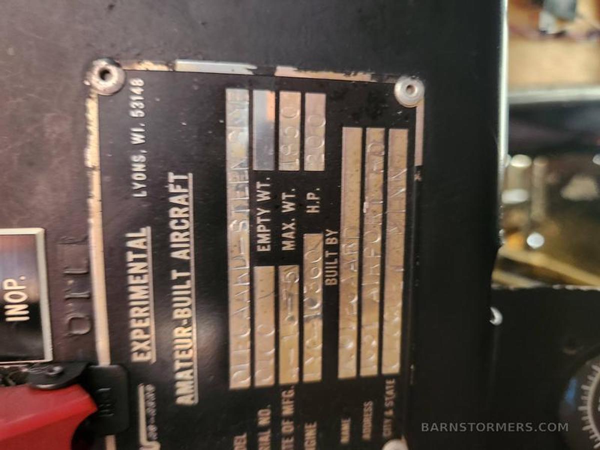 Used 1975 Steen Skybolt 200HP Airplane