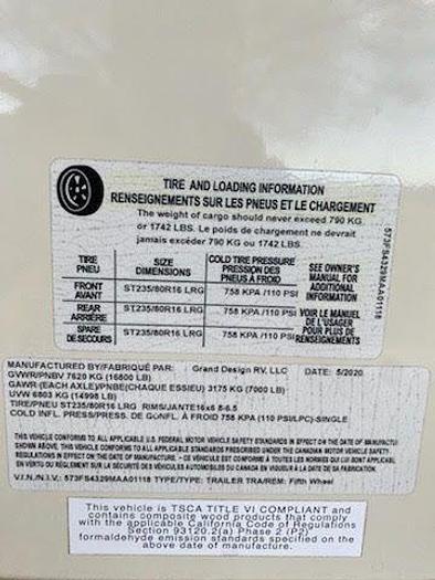 Used 2021 Grand Design Solitude 380FLR