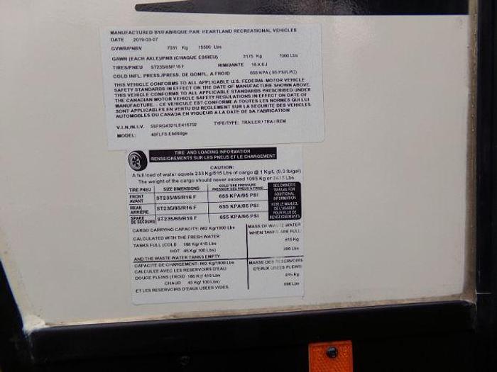 Used 2020 Heartland Elkridge 40FLFS