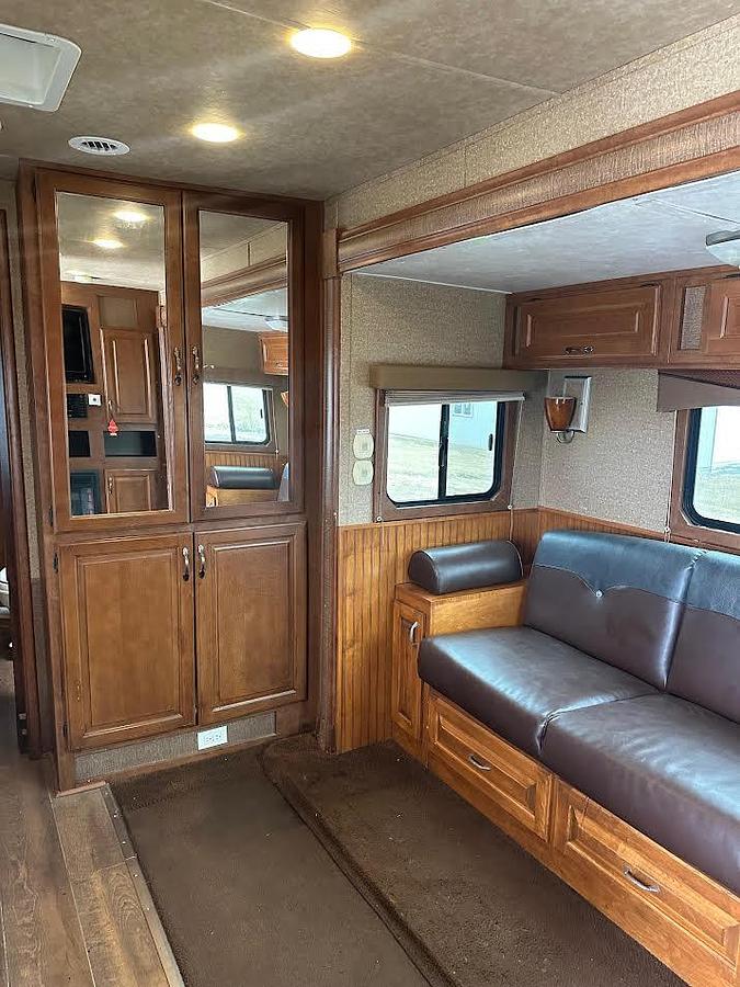 Used 2014 Bison Travel Coach 3 Horse Trailer