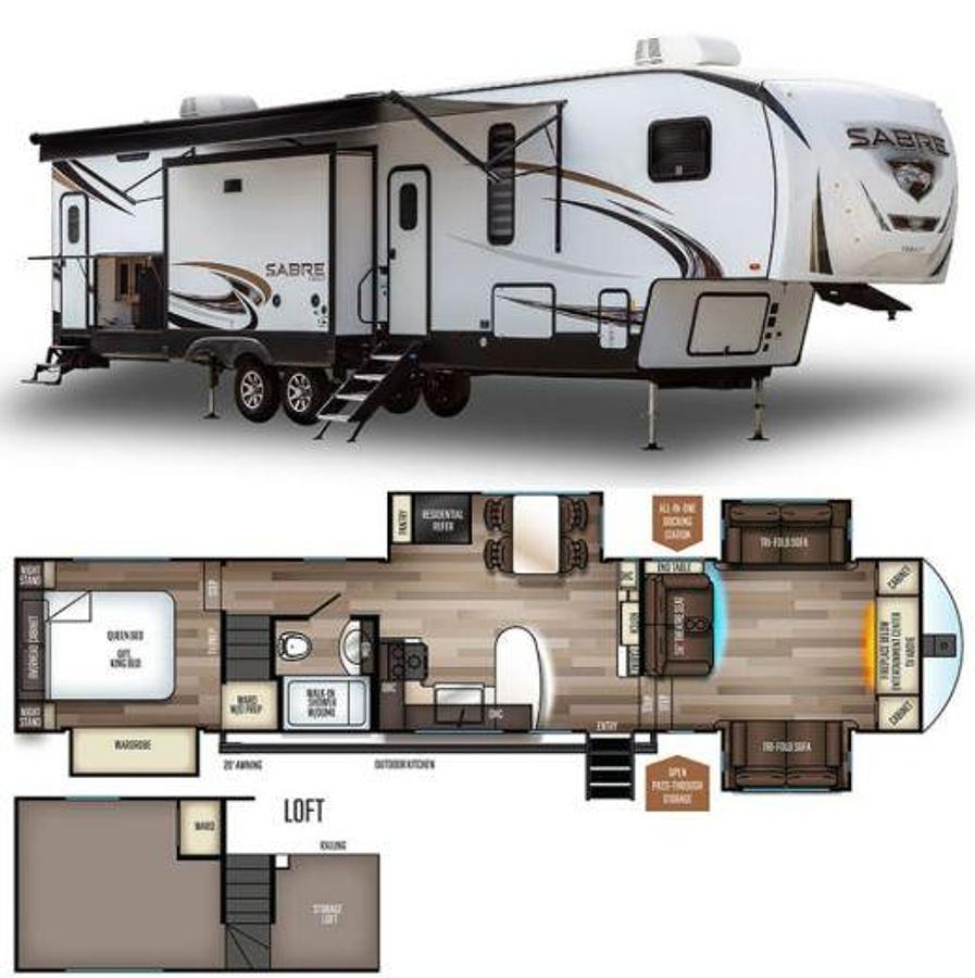 Used 2021 Forest River Sabre 37FLL