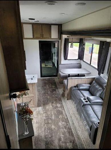 Used 2022 Forest River Cherokee Wolf Pack 315PACK12 and 2019 KTM 250 XC-W