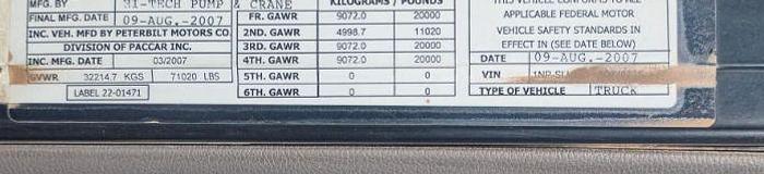 Used 2008 INTERNATIONAL 600E MOUNTED ON 2008 PETERBILT 365