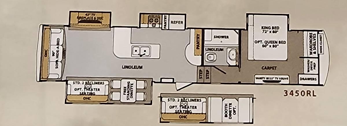 Used 2015 Forest River Cardinal 3450RL