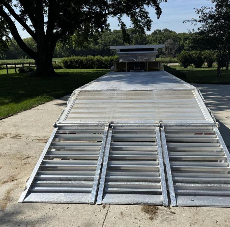 Used 2020 Alum-Line Gooseneck Flatbed Trailer