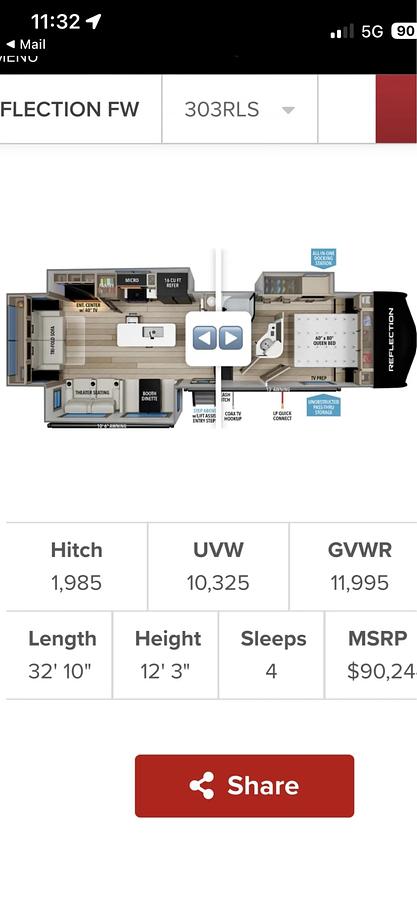 Used 2021 Grand Design Solitude 303RLS
