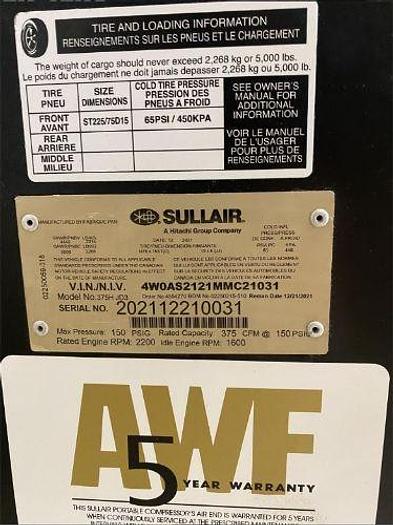 Used 2021 Sullair 375HJD3