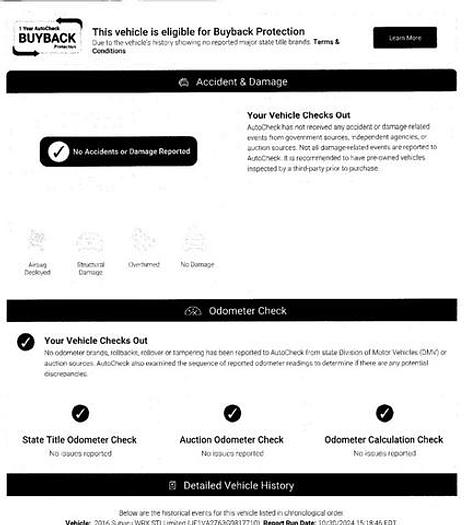 Used 2016 Subaru WRX STI Limited