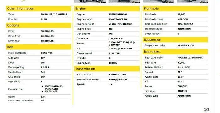 Used 2011 INTERNATIONAL WORKSTAR 7500