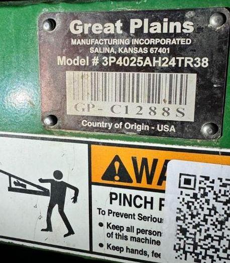 Used 2019 GREAT PLAINS 3P4025AH