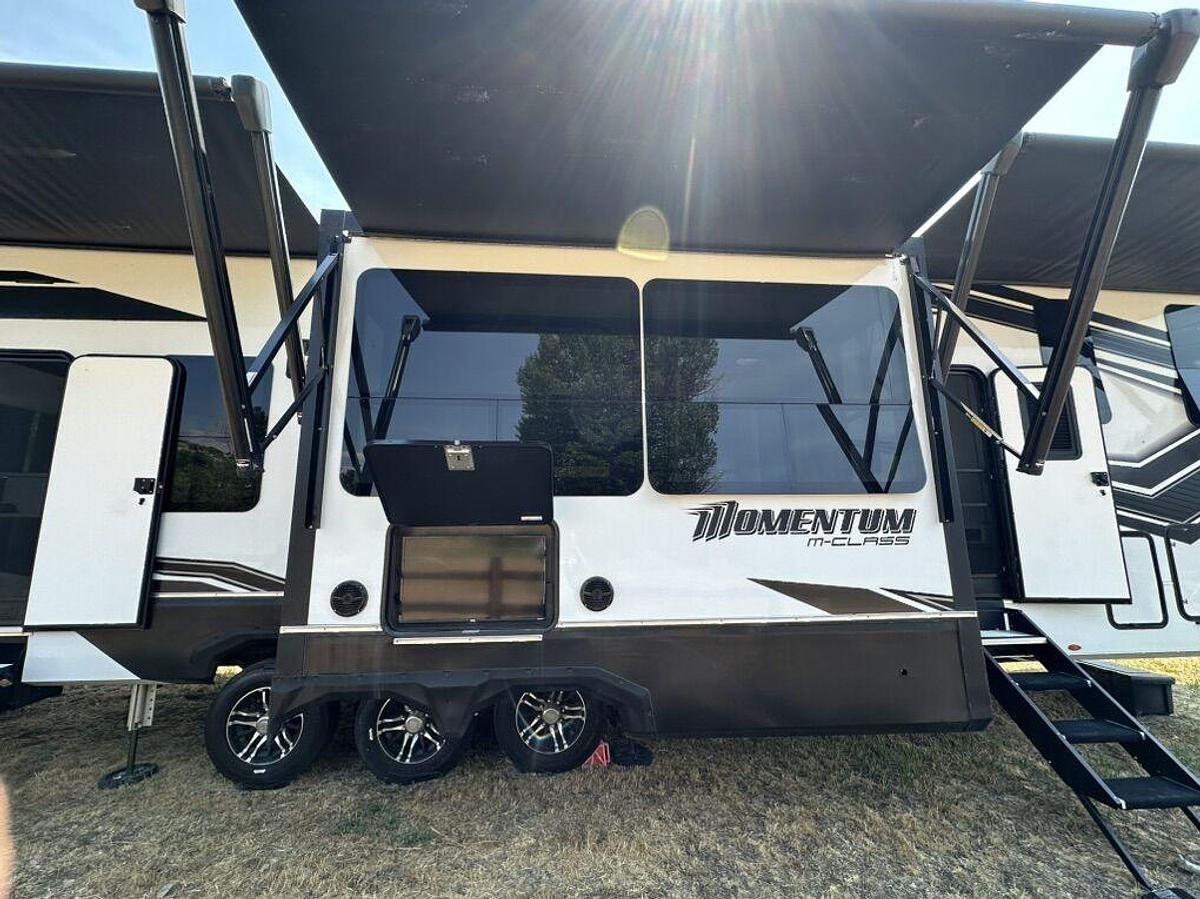 Used 2023 Grand Design Momentum M-395MS Fifth Wheel Toy Hauler