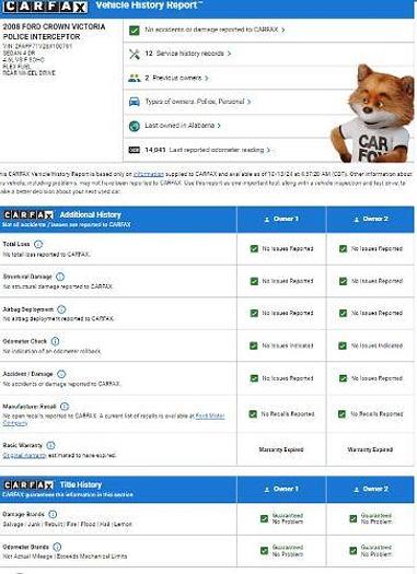 Used 2008 Ford Police Interceptor