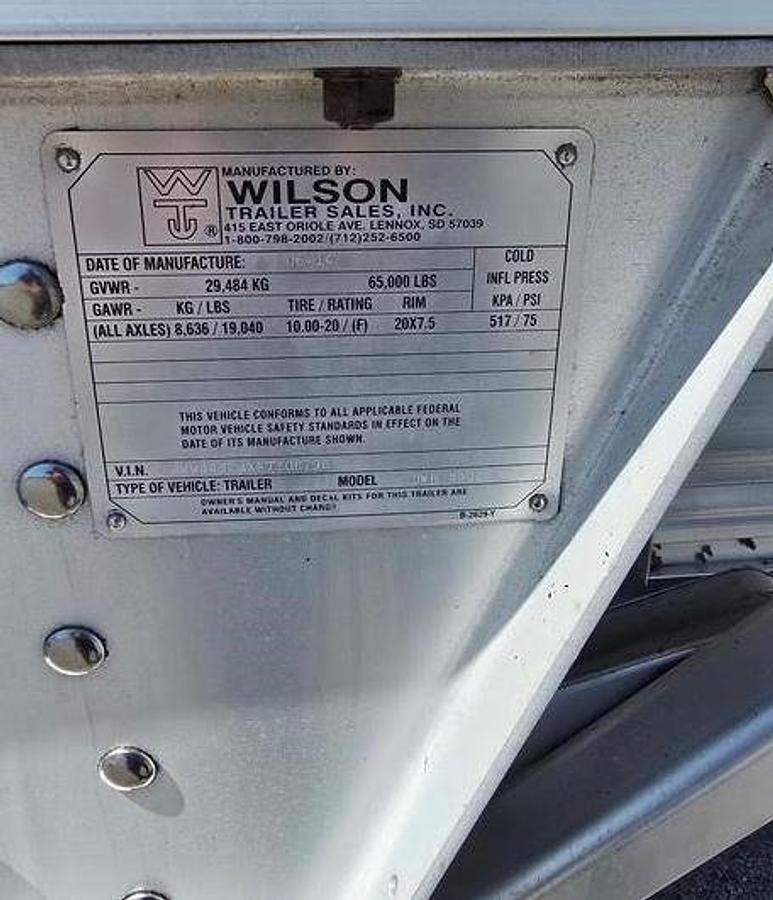 Used 2015 Wilson 43ftx96in