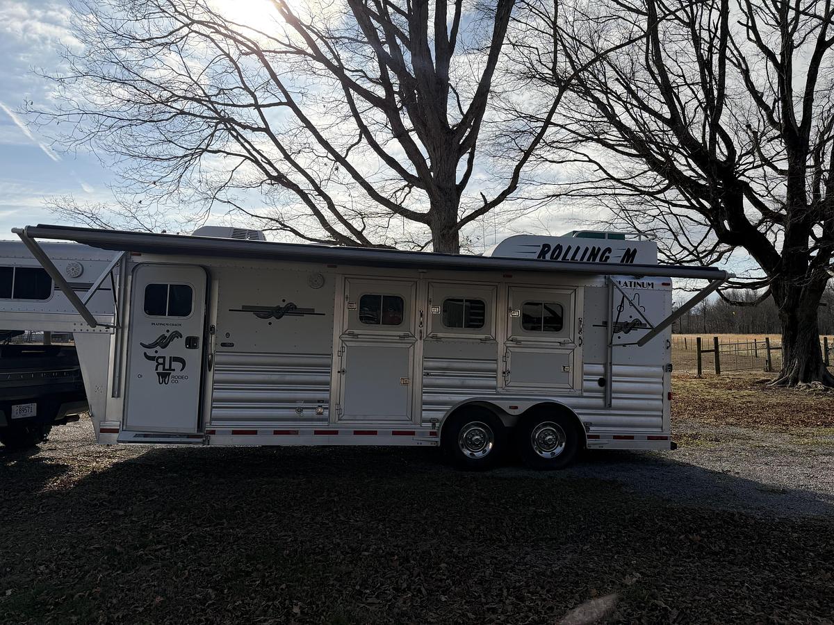Used 2008 Platinum 3HLQ 3 Horse Trailer