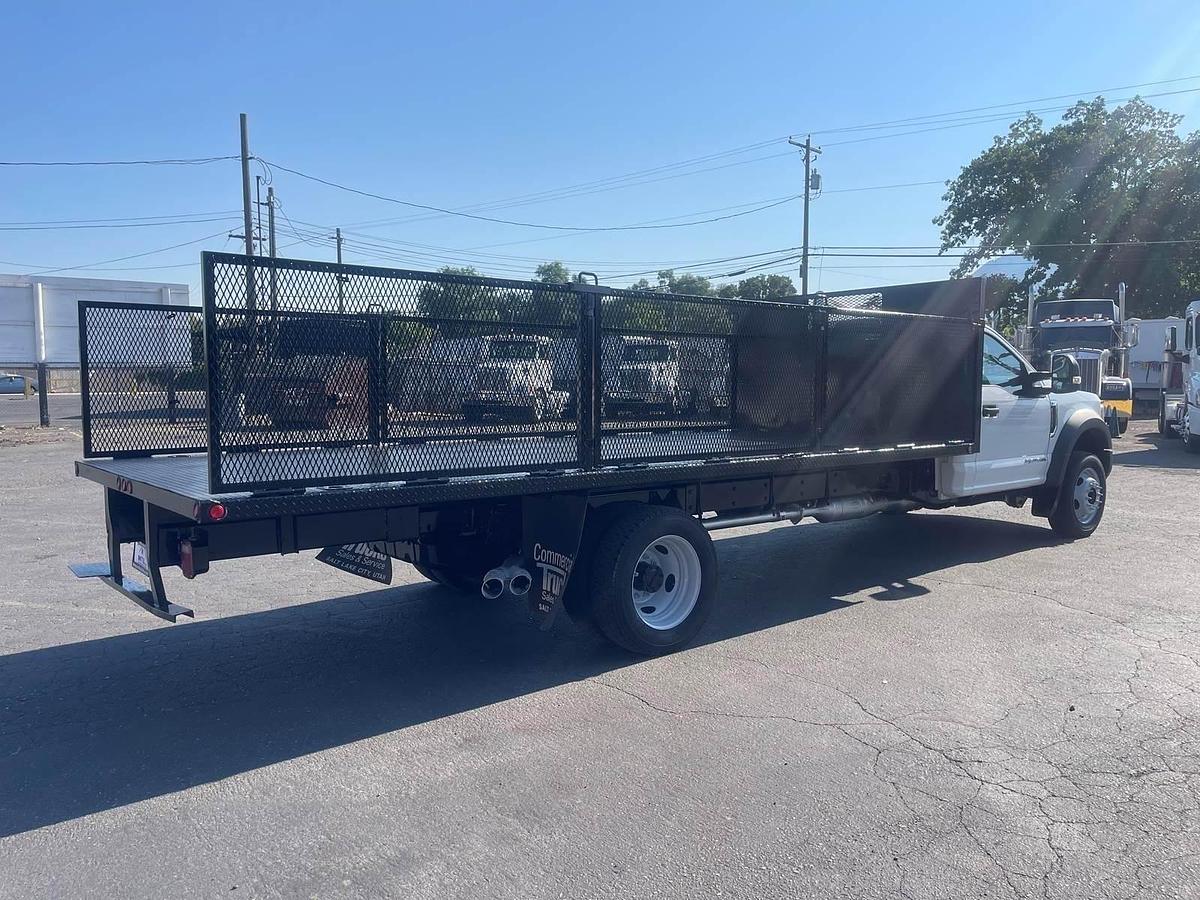 Used 2017 Ford F550 Long Flatbed Truck