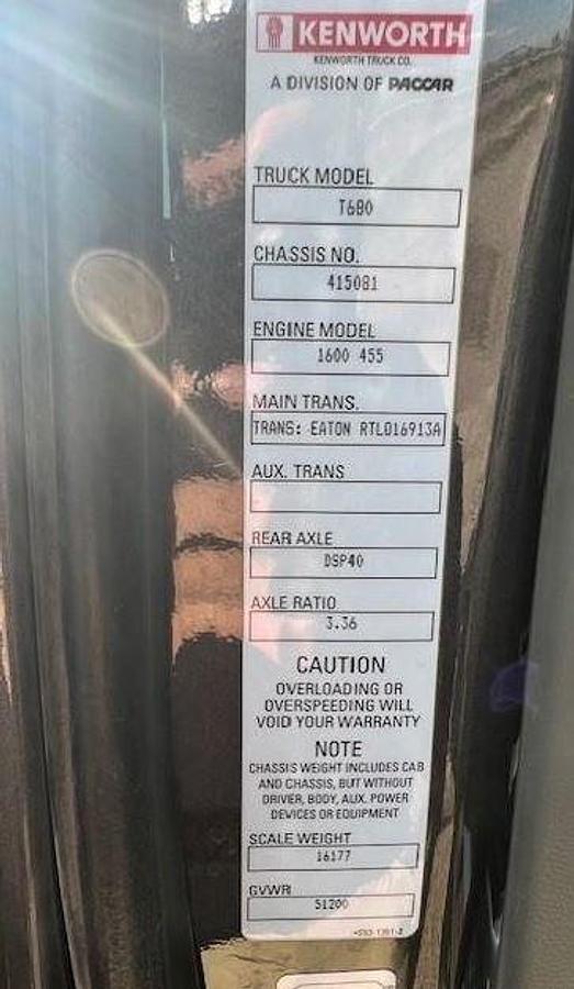 Used 2020 KENWORTH T680 Conventional Sleeper Semi