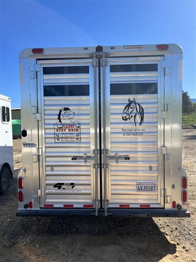 Used 2023 4 Star Polo Aluminum Horse Trailer