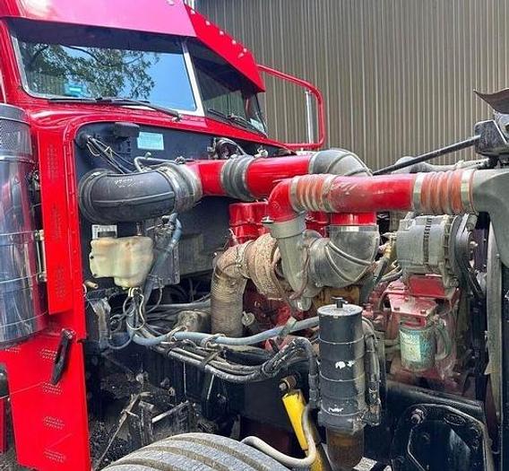Used 1996 Peterbilt 379 EXHD with a 2003 Talbert Lowboy Trailer