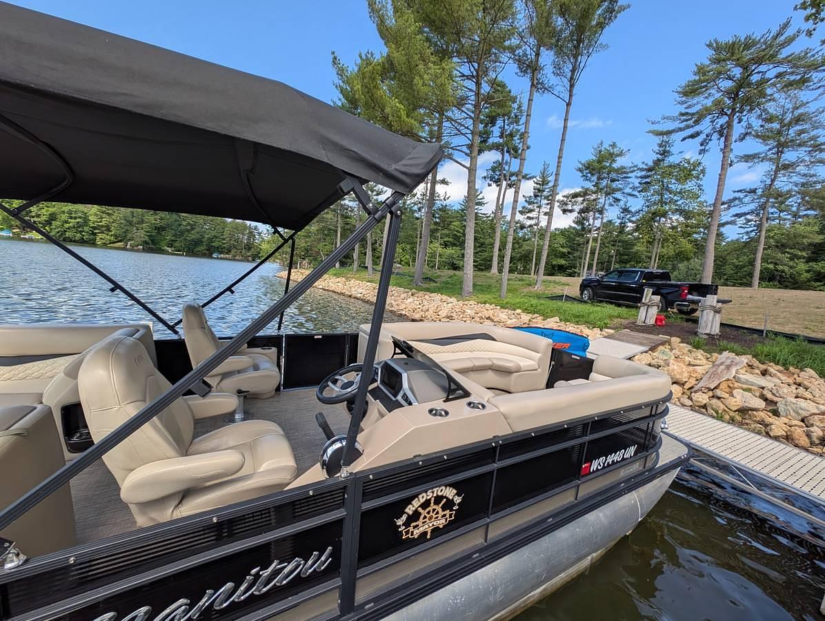 Used 2022 Encore RF SHOP Manitou Tritoon Boat