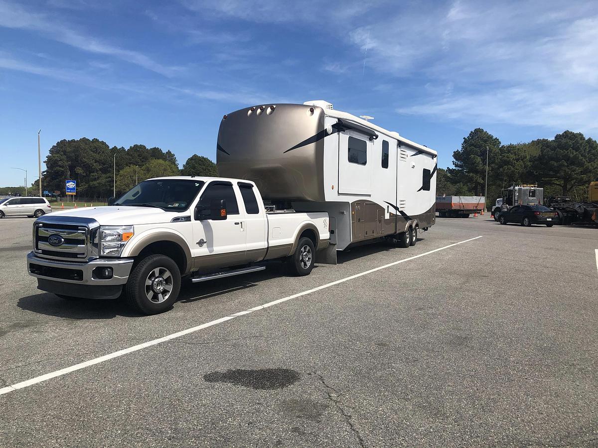 Used 2013 DRV Mobile Suites Tradition 380RES & 2014 Ford F-350 Lariat Package