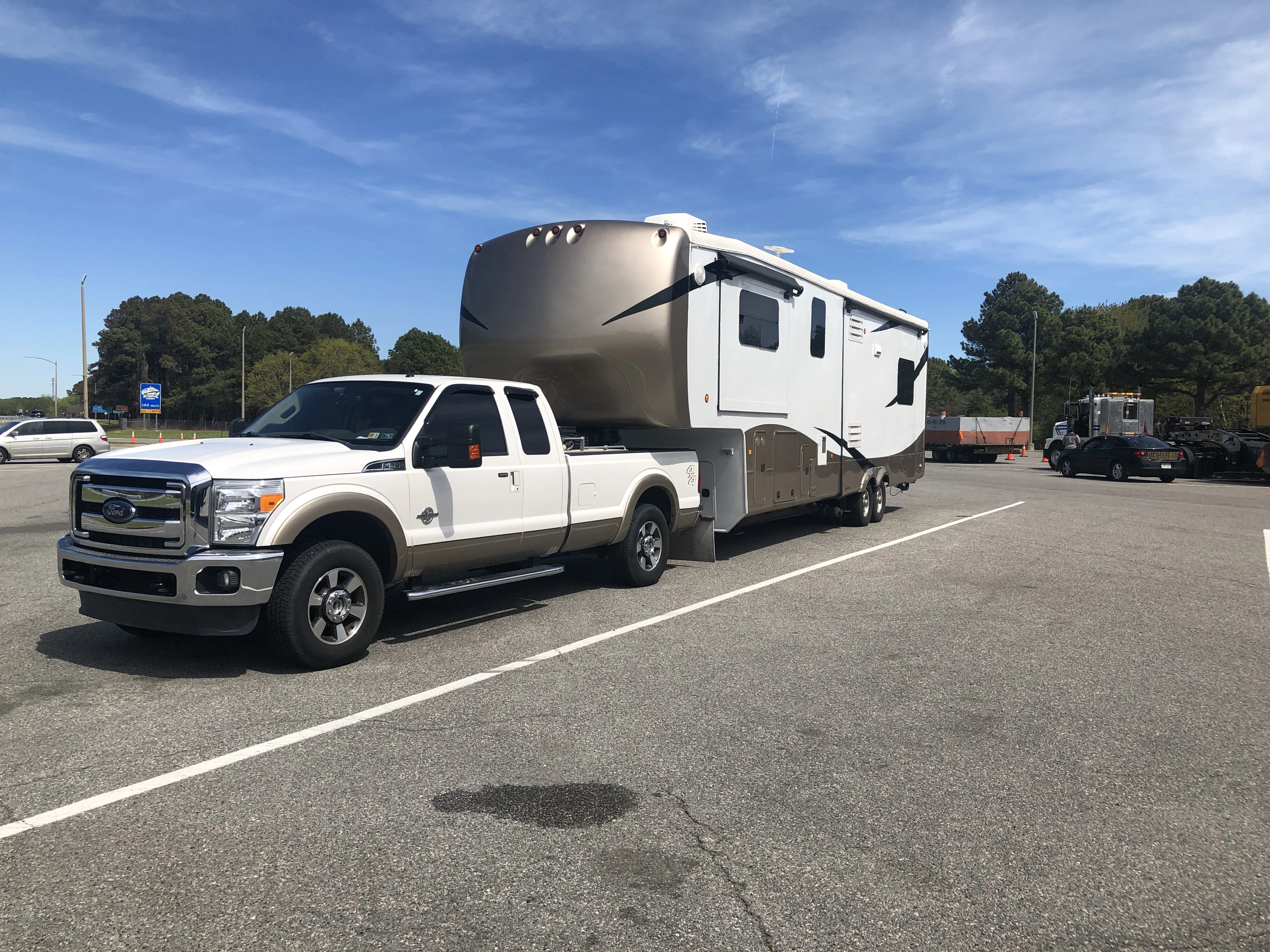 Used 2013 DRV Mobile Suites Tradition 380RES & 2014 Ford F-350 Lariat Package