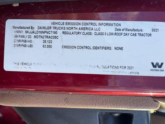 Used 2021 WESTERN STAR 4900