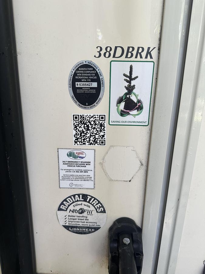 Used 2020 Forest River Cedar Creek Hathaway 38DBRK