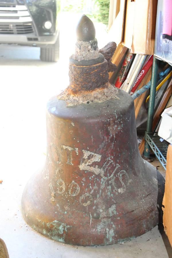 Used 1900 Proteus Shipwreck Solid Brass Bell