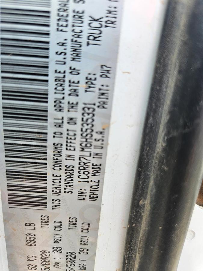 Used 2017 RAM 1500 SLT Crew Cab 4X4