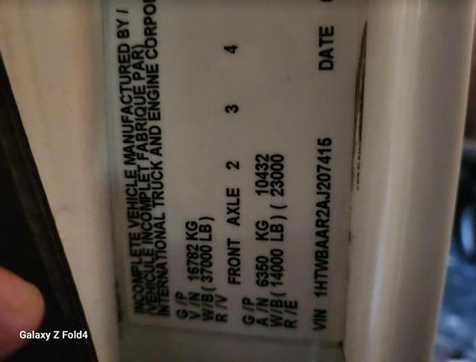 Used 2010 International 7300 4x4 Dump Truck