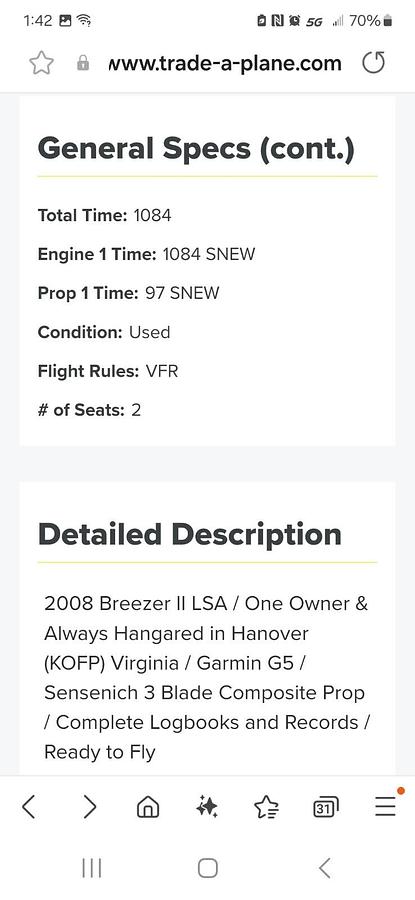 Used 2008 Breezer II LSA