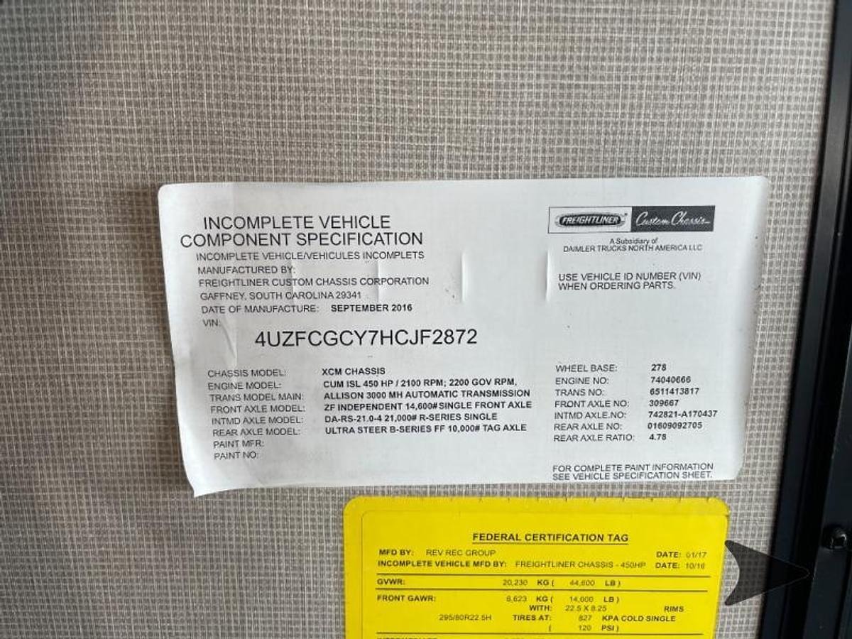 Used 2017 American Coach American Revolution 42P Class A Motorhome