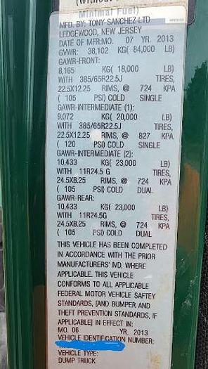 Used 2014 Mack GRANITE GU713