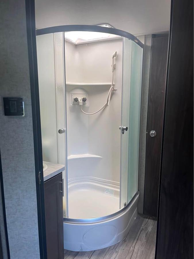 Used 2019 Forest River Cherokee Gray Wolf 26RR Patriot Edition Travel Trailer Toy Hauler