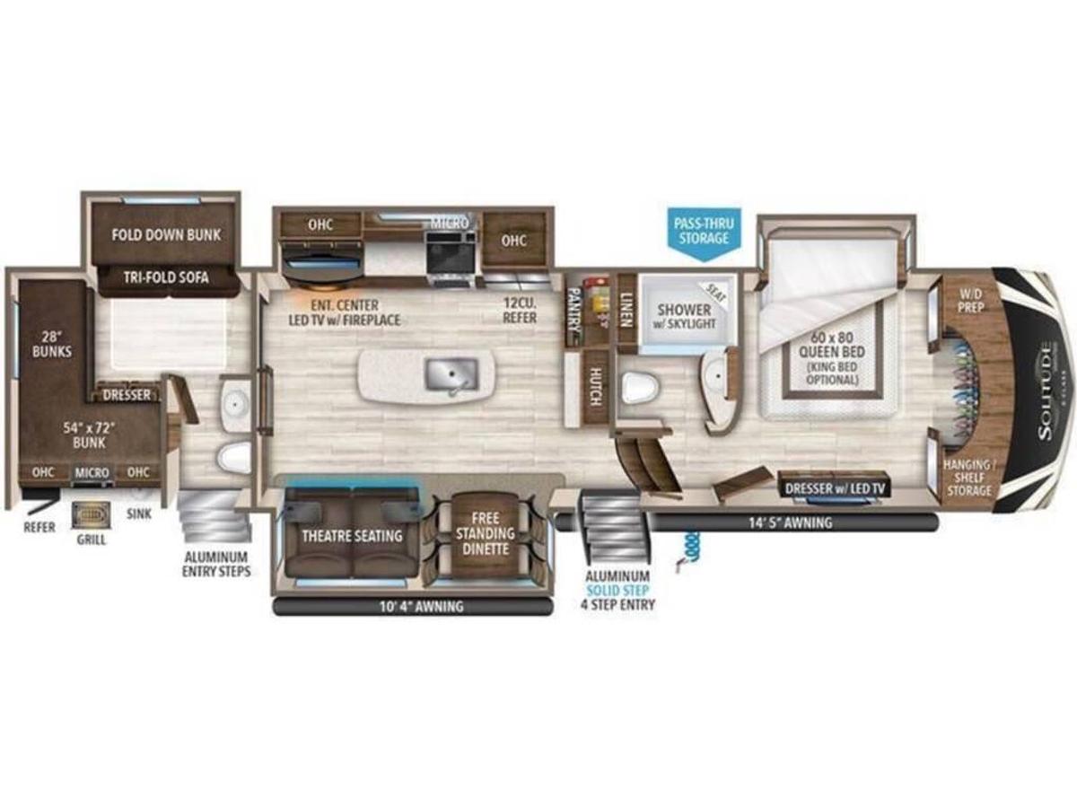 Used 2020 Grand Design Solitude S-Class 3740BH Fifth Wheel