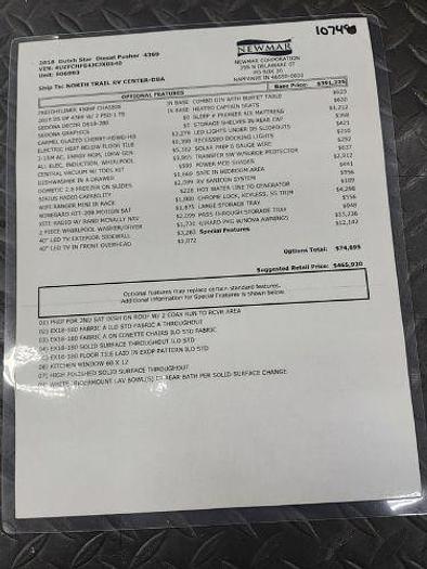 Used 2018 Newmar Dutch Star 4369