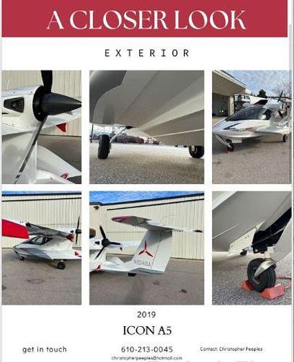 Used 2019 ICON Aircraft A5 with Trailer