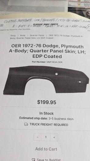 Used 1973 Dodge Dart Custom