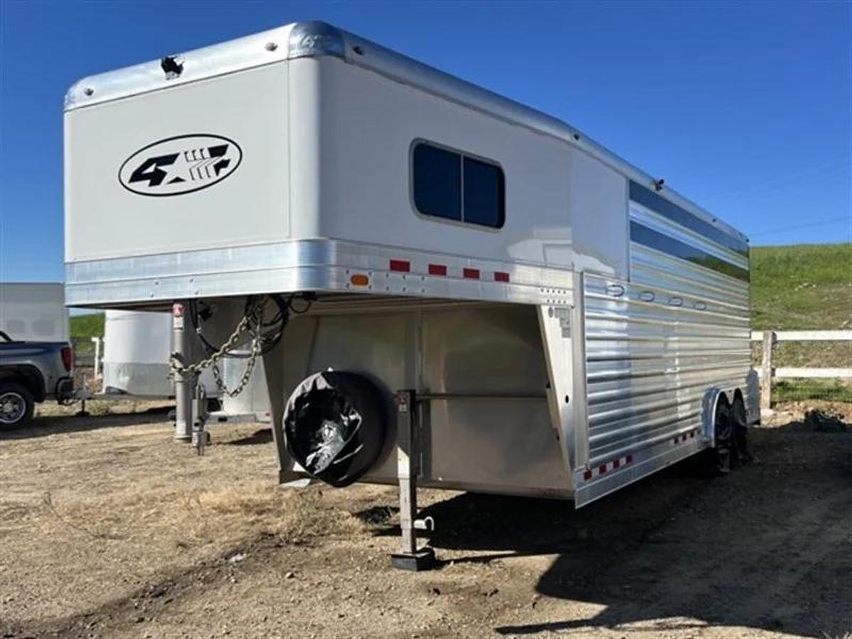 Used 2023 4 Star Polo Aluminum Horse Trailer