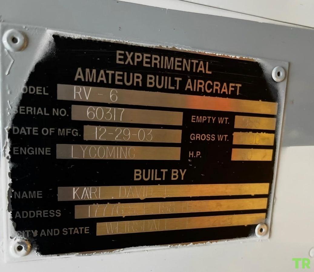 Used 2003 Vans RV-6